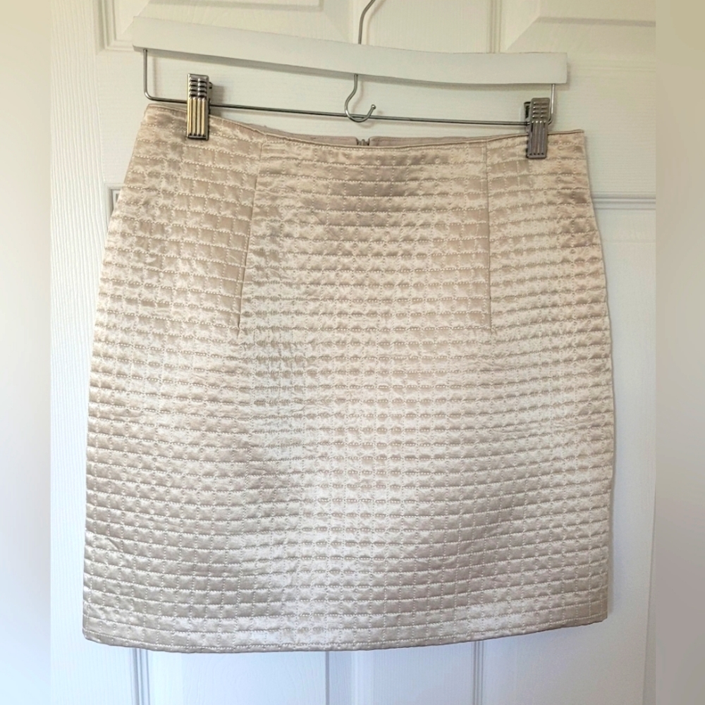 Vintage Light Gold mini-skirt - Size 10